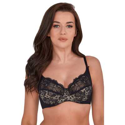 Gaia biustonosz 534 Chantal czarny ażur 85F