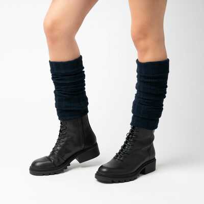 Steven getry 068 wełniane granatowy