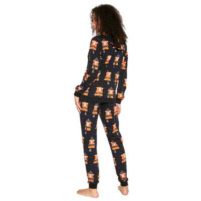 Piżama Bear2 465/292 3-częściowa czarna