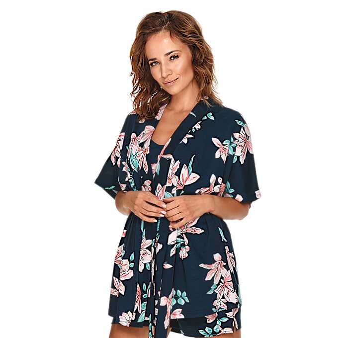 Taro szlafrok dam 2683 Marija 02 22 granatowy M