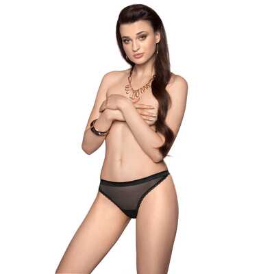 Figi stringi Malani czarne