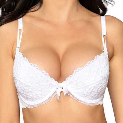 Róża biustonosz Carmen push up biały 75C