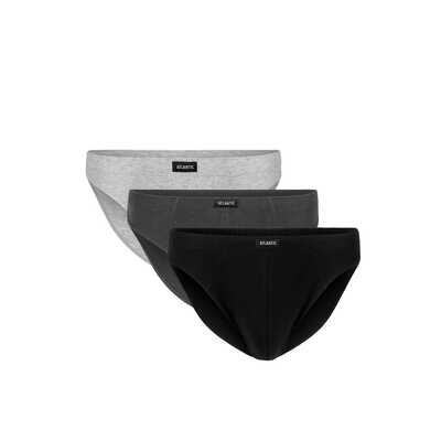 Slipy Sport 322 3-pak cza/szm/grf