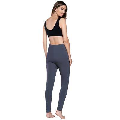 If legginsy ciążowe 3 trymestr długie grafitowy L