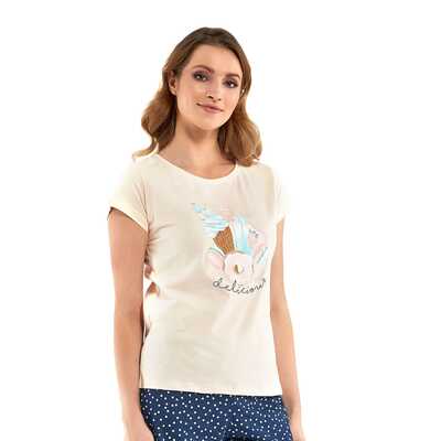 Piżama Delicious 628/248 brzoskwiniowa