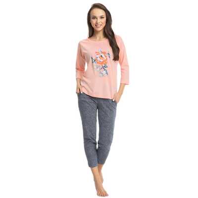 Piżama 628 morelowa