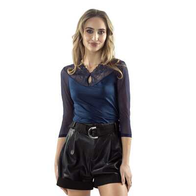 Bluzka Danita granatowa