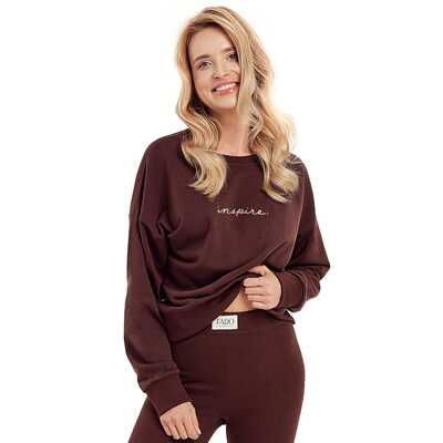 Bluza Selena 3024 01 brązowa