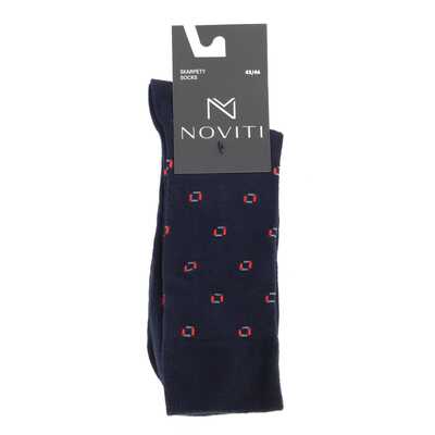 Noviti skarpety SB 002 U 21 kwadraty granat 39/42