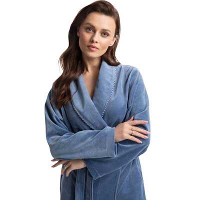 Szlafrok 371 niebieski