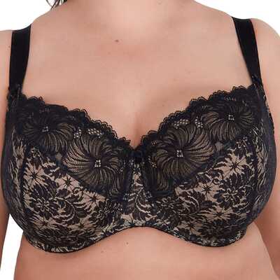 Gaia biustonosz 534 Chantal cz/ażur maxi 80K