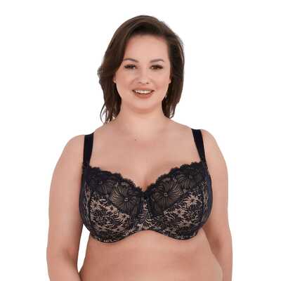 Gaia biustonosz 534 Chantal cz/ażur maxi 80K