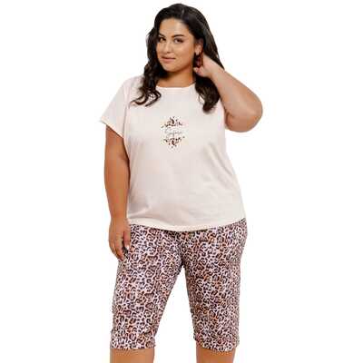 Piżama damska Chrissy 3362 01 morelowa