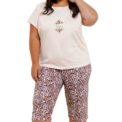 Piżama damska Chrissy 3362 01 morelowa