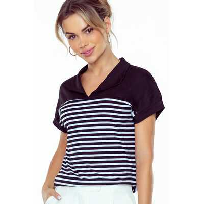 Bluzka Tatina biało-czarna