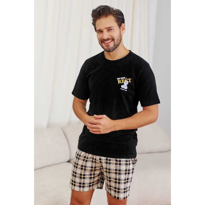 Piżama męska PMB 7231 czarna