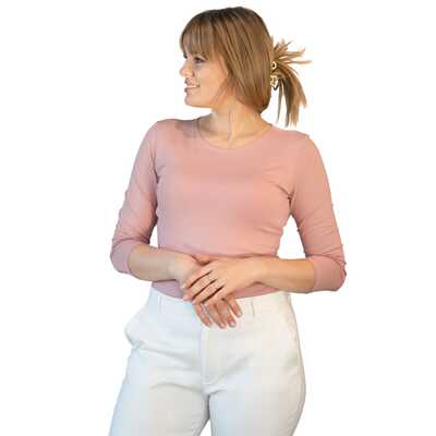 Bluzka Manati 3/4 różowa