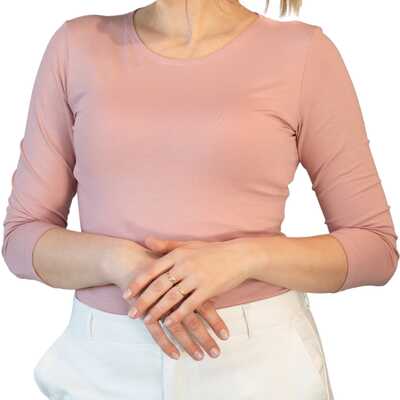 Bluzka Manati 3/4 różowa