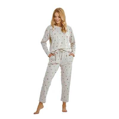 Piżama damska Adele 3430 01 szary melanż