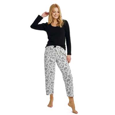 Piżama damska Aida 3454 01 czarna