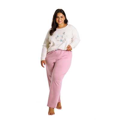 Piżama damska Monica 3470 01 ecru