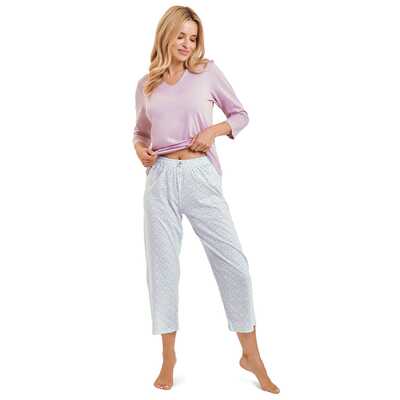 Piżama damska Andrea 3458 01 różowa