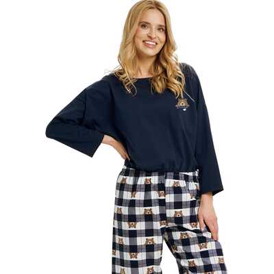 Piżama damska Astrid 3441 01 granatowa