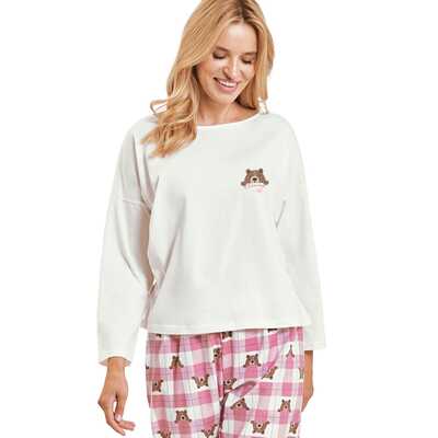 Piżama damska Astrid 3441 02 ecru