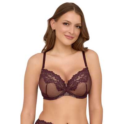 Ava biustonosz 2232 PU chocolate brown 65E