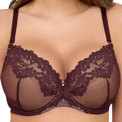 Ava biustonosz 2232 PU chocolate brown 65E