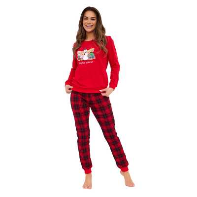 Piżama damska Winter 671/421 czerwona