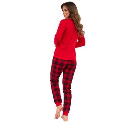 Piżama damska Winter 671/421 czerwona