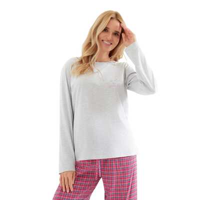 Piżama damska Madlen 3512 01 szara