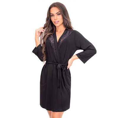 Donna szlafrok d Sonia czarny S