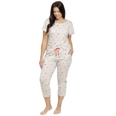 Piżama damska Adele 3545 01 szary melanż