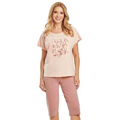 Piżama damska Valentina 3523 01 łososiowa