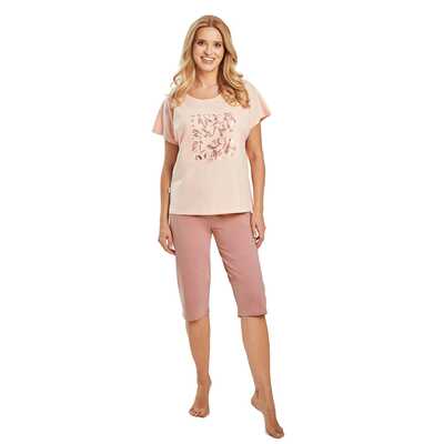 Piżama damska Valentina 3523 01 łososiowa