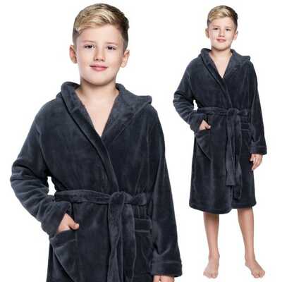 If szlafrok chł Mimas grafitowy 98/104 4lata